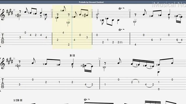 Guitar TAB - Giovanni Zamboni : Preludio | Tutorial Sheet Lesson #iMn смотреть онлайн