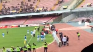 Punizione di Lorenzo insigne contro l'Empoli+esultanza tifosi curva B