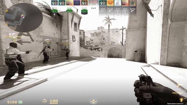 Мясник против Киберспортсмена в Counter-Strike 2 (полная катка cs:go)
