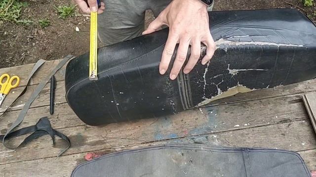 Как и чем перетянуть сиденье мотоцикла, мопеда смотреть онлайн