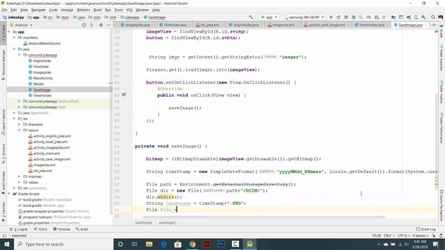 Save Image From Url Firebase | Joke App Part 4 in android Studio | ds virdi смотреть онлайн