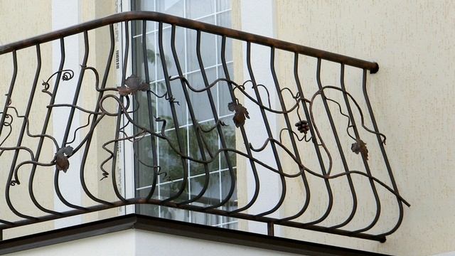 Кованые перила для балкона в частном доме смотреть онлайн