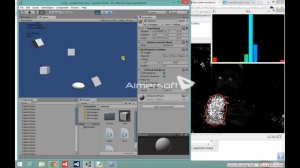 OpenCV Object Tracking using CamShift algorithm and Unity3d Mashup