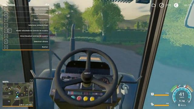 FS 19 Mods Trator Renault 100-54 - Plantadeira PST8 смотреть онлайн