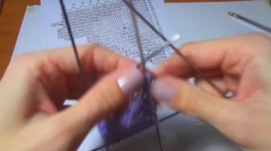 Красивая салфетка вязаная спицами. Часть 1 из 2