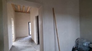 Оштукатуривание стен механизированным способом дома в д. Фалдино г. Тулы.