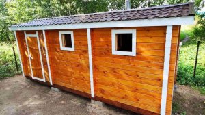 Мобильная баня с ЗАВОДСКИМ ЗАПИЛОМ В ЧАШУ