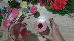 Свечеварение  Свеча букет роз