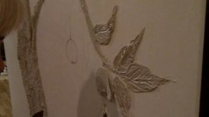 Барельеф "Дерево с молодильными яблоками и райскими птицами". Красивый дизайн интерьера квартиры...