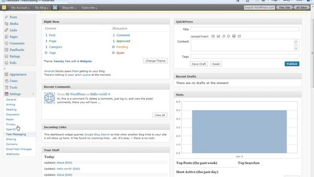 Introduction to the WordPress Admin Panel смотреть онлайн