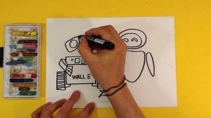 Знакомство Валл-И и Евы из мультика Валл-И / Wall-E / урок рисования для детей