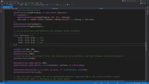 OpenGL - draw a triangle