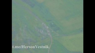 Накрытие украинской РСЗО "Берест" на Херсонском направлении.