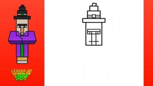 How To DRAW MINECRAFT WITCH