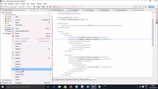 #6 Invoking TestNG xml from the pom in maven
