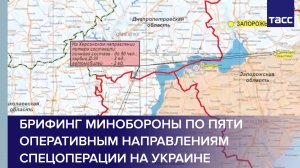 Брифинг Минобороны по пяти оперативным направлениям спецоперации на Украине