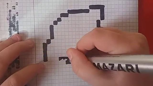 как рисовать голову ворона по клеткам смотреть онлайн