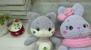 Сладули , амигуруми, вязаные котики и зайки