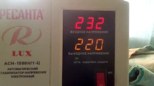 Скачки напряжение.