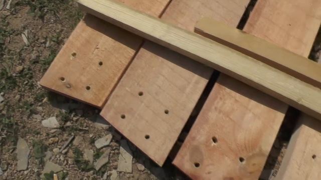 Каркас купольного дома 7. Готовим балки каркаса к установке - Купольный дом в Крыму