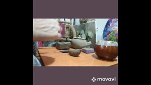 Моя первая свистулька. Ручная лепка из глины.