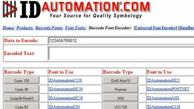 Barcoding in a Minute: Code 128 Fonts