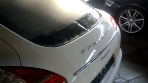 порше панамера спойлер porsche, panamera 4s, spoiler, install, panamera,