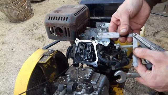 Ремонтирую мотоблок, регулировка клапанов своими руками смотреть онлайн