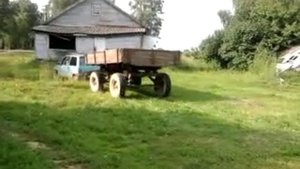 Ока с прицепом.