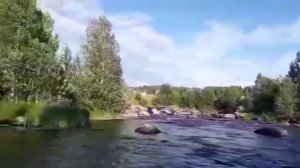 Река Водла.Порог Печки!!! Идём вверх! Yamaha 115 v-4 enduro водомёт!Самая лучшая водомётная лодка!