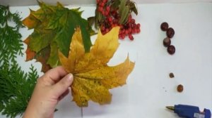 Осенние поделки. Осение поделки из природного материала. Осенняя композиция для садика и школы.
