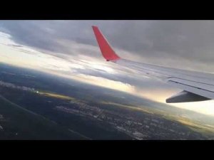 Вылет из Москвы,Домодедово Боинг 737-800/Departure from Moscow, Domodedovo airport Boeing 737-800