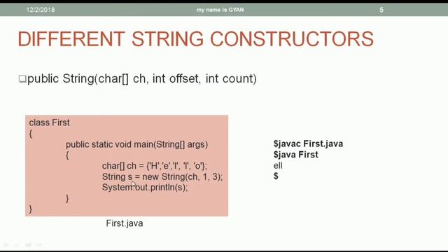 String API in Java | #7 | Various String Class Constructors in Java