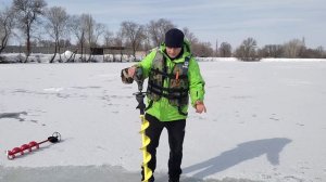 Экстремальные испытания ледобура MOTO STORM 130 R и ICEBERG 130 mm и REXTOR STORM 150 mm...