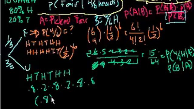 Conditional probability and combinations | Probability and Statistics | Khan Academy смотреть онлайн