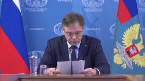 Briefing by MFA Ambassador Rodion Miroshnik on the crimes committed by the Kiev regime