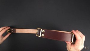 Ремень Литлтон (Littleton) с копией кавалерийской пряжки 19 века. Мастерская Grossone.