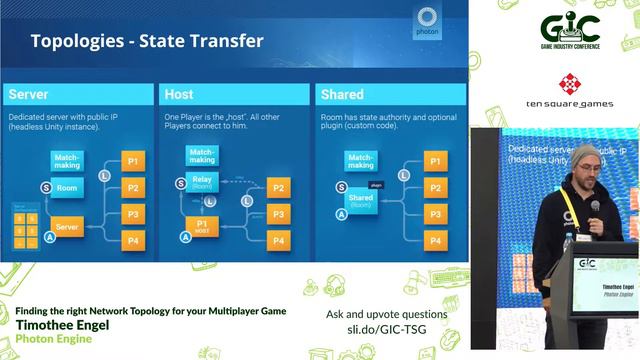 Finding the right Network Topology for your Multiplayer Game || Timothee Engel || Photon Engine