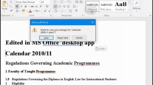 Edit documents in desktop MS Office