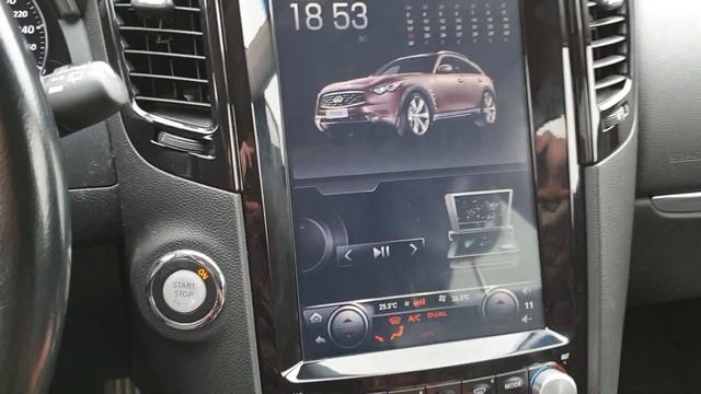 Магнитола Тесла для Infiniti FX35 и Infiniti QX70 смотреть онлайн