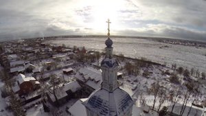 Аэросъемка: Храм Покрова Божией Матери с. Перхушково