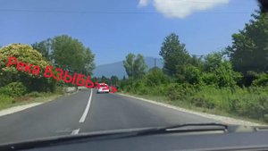 Езда на авто по Абхазии. Пицунда - Алахадзы. Коровы на дорогах. Очень весело.