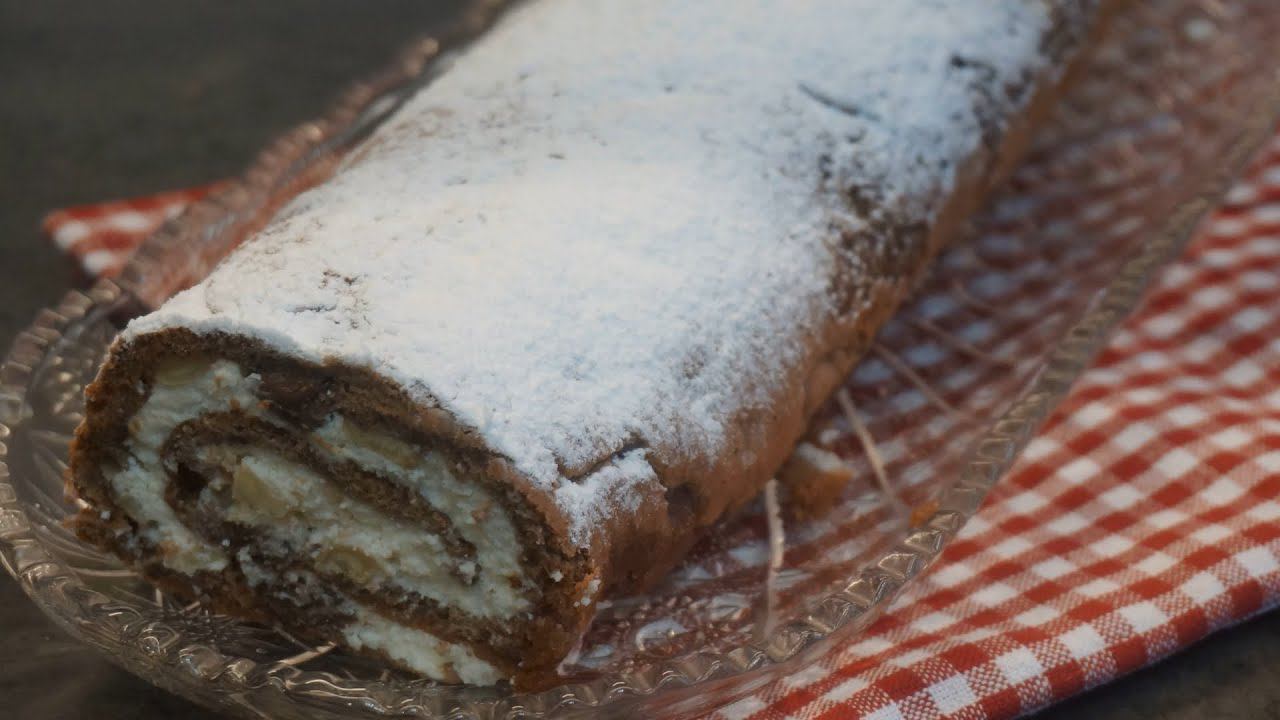 Рулет, который выпекается сразу с начинкой