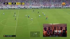 Футболисты Барселоны играют в PES eFootball 2024 | Торрес и Педри против Феликса и Канселу