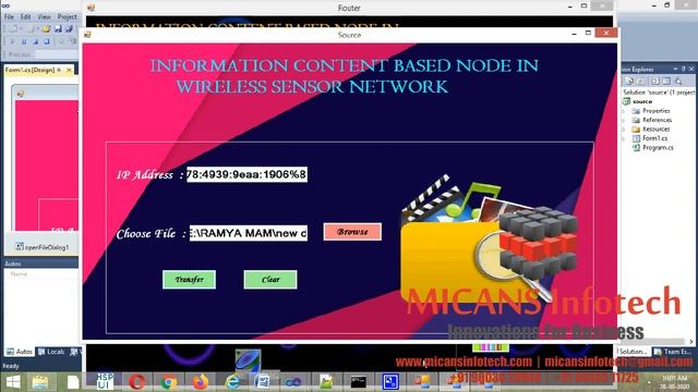 INFORMATION CONTENT BASED NODE IN WIRELESS SENSOR NETWORK-DOTNET PROJECT(ASP.NET)