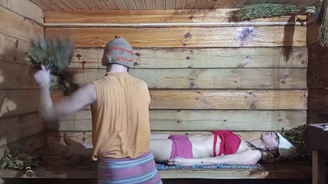 Баня 8 марта. Парю жену со СПА процедурами. смотреть онлайн