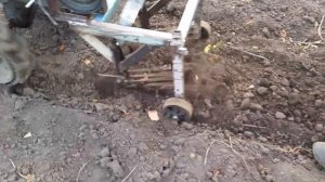 ?Самодельная картофелекопалка без грохота.?