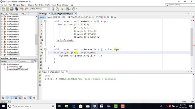 Java Programming Tutorial -68- How to print one row in array two dimensional (more Arrays) смотреть онлайн