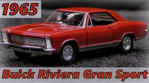 Buick Riviera Gran Sport Модель машины 1965 Масштаб 1:36 Hot Welly Мини-копия автомобиля