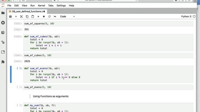 Programming Essentials Python - User Defined Functions - Passing Functions as Arguments
